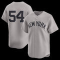 New York Yankees #54 Max Fried Gray HOLBERT Road Limited Player Jersey 2