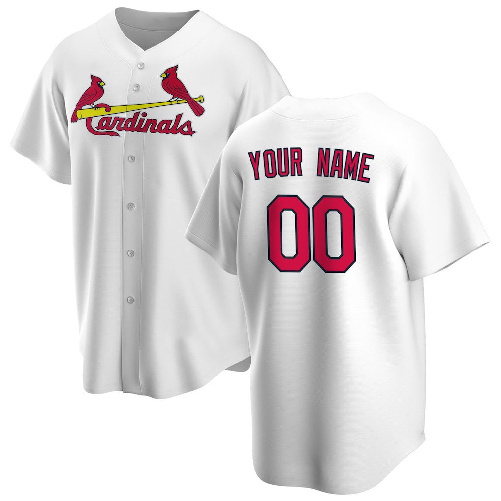 Custom St. Louis Cardinals White HOLBERT Home Replica Jersey