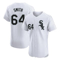 Chicago White Sox #64 Shane Smith Player White HOLBERT Stripe Limited Elite Home Stitched Jerseys