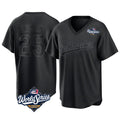 Los Angeles Dodgers #25 Tommy Edman Player Black HOLBERT World Series Pitch Fashion T-shirt Stitched Jerseys