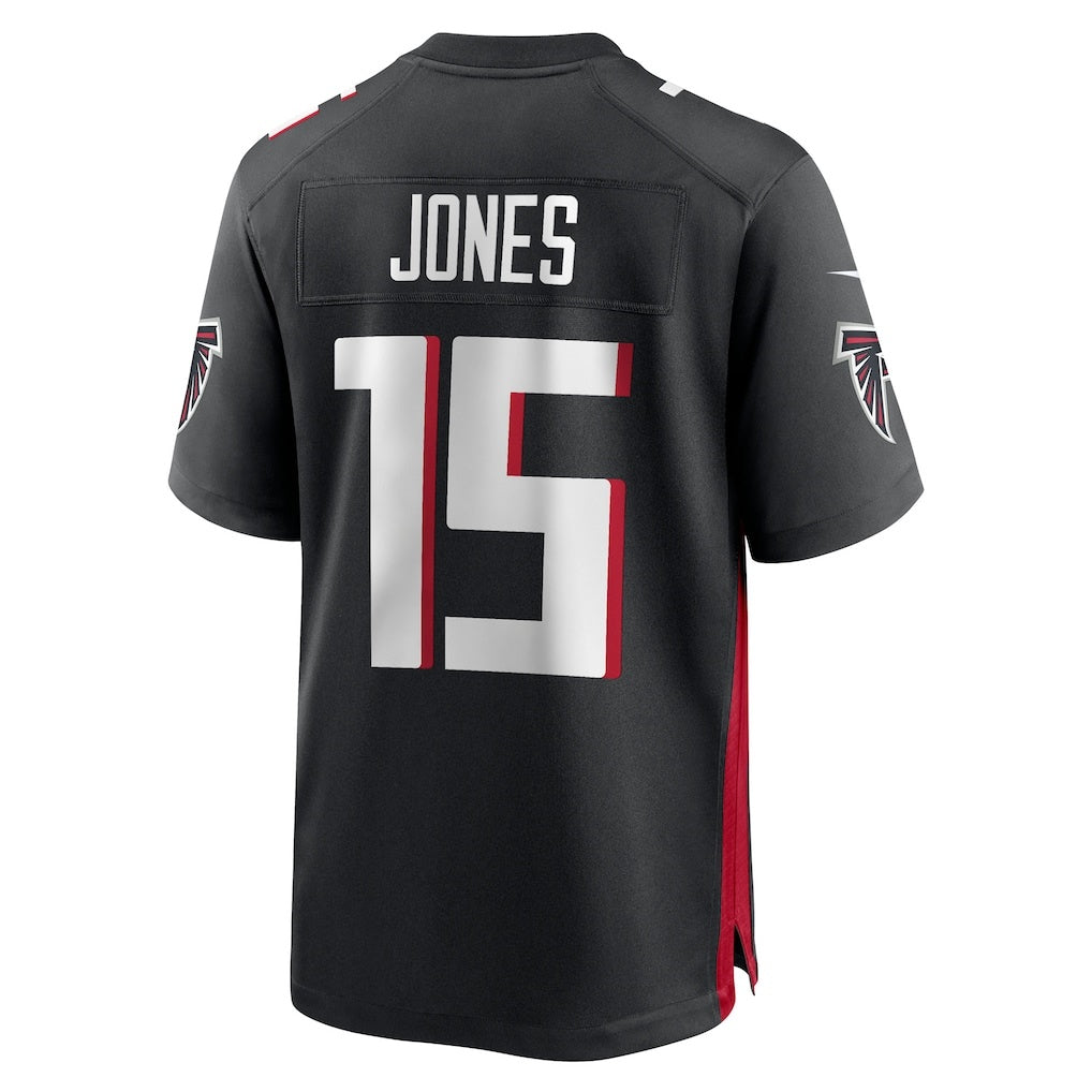 A.Falcons #15 Emory Jones Black HOLBERT Team Game Jersey