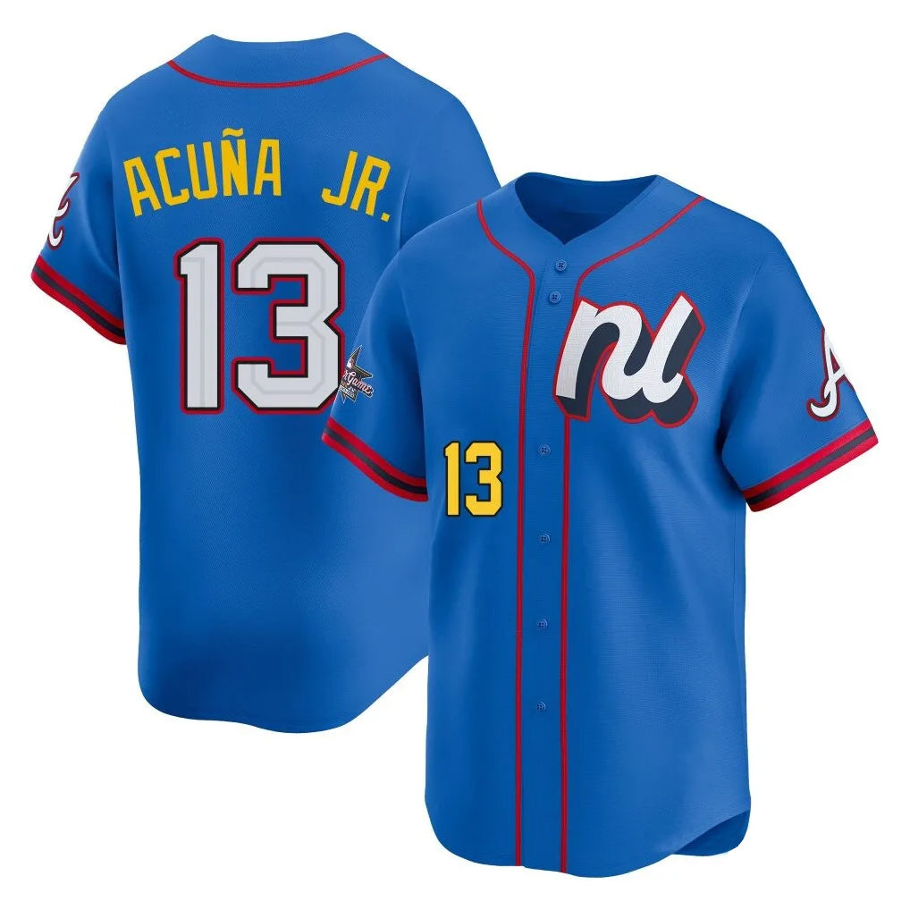 Atlanta Braves #13 Ronald Acuna Jr Player Royal HOLBERT National League All-Star Edition Game Stitched Jerseys
