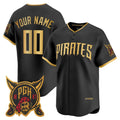 Custom Pittsburgh Pirates Black HOLBERT 2026 City Connect Stadium Stitched Jersey