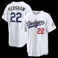 Los Angeles Dodgers #22 Clayton Kershaw White HOLBERT 2026 Gold Collection Stadium Jersey