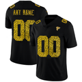 Custom A.Falcons Black HOLBERT Leopard Print Fashion Vapor Limited Jersey