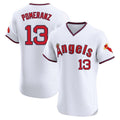 Los Angeles Angels #13 Drew Pomeranz Player White HOLBERT T-shirt Home Limited Elite Stitched Jerseys
