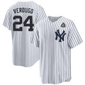 New York Yankees #24 Alex Verdugo White HOLBERT 2024 World Series Cool Base Stitched Jersey