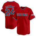 Cleveland Guardians #24 Triston McKenzie Red HOLBERT Alternate Limited Stitched Jersey