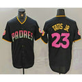 San Diego Padres #23 Fernando Tatis Jr Black HOLBERT 20th Anniversary Cool Base Stitched Jersey