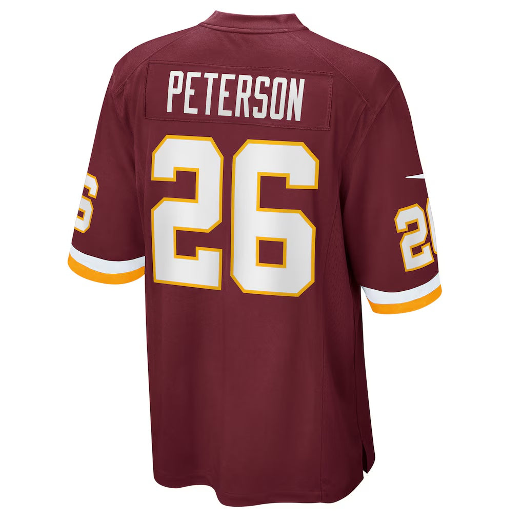W.Football Team #26 Adrian Peterson Burgundy HOLBERT Game Jersey