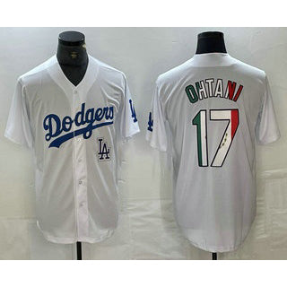 Los Angeles Dodgers #17 Shohei Ohtani Mexico White HOLBERT Cool Base Stitched Jerseys