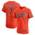 Baltimore Orioles #7 Jackson Holliday Player Orange HOLBERT Limited Elite Home Game Stitched Jerseys