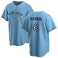 Toronto Blue Jays #6 Alek Manoah Light Blue HOLBERT Stitched Cool Base Jersey