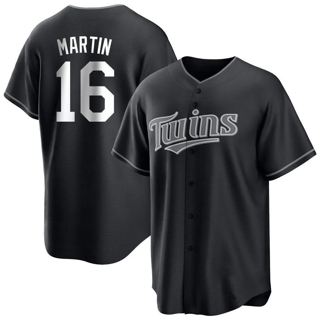 Minnesota Twins #16 Austin Martin Player Black HOLBERTHome Game Stitched Jerseys