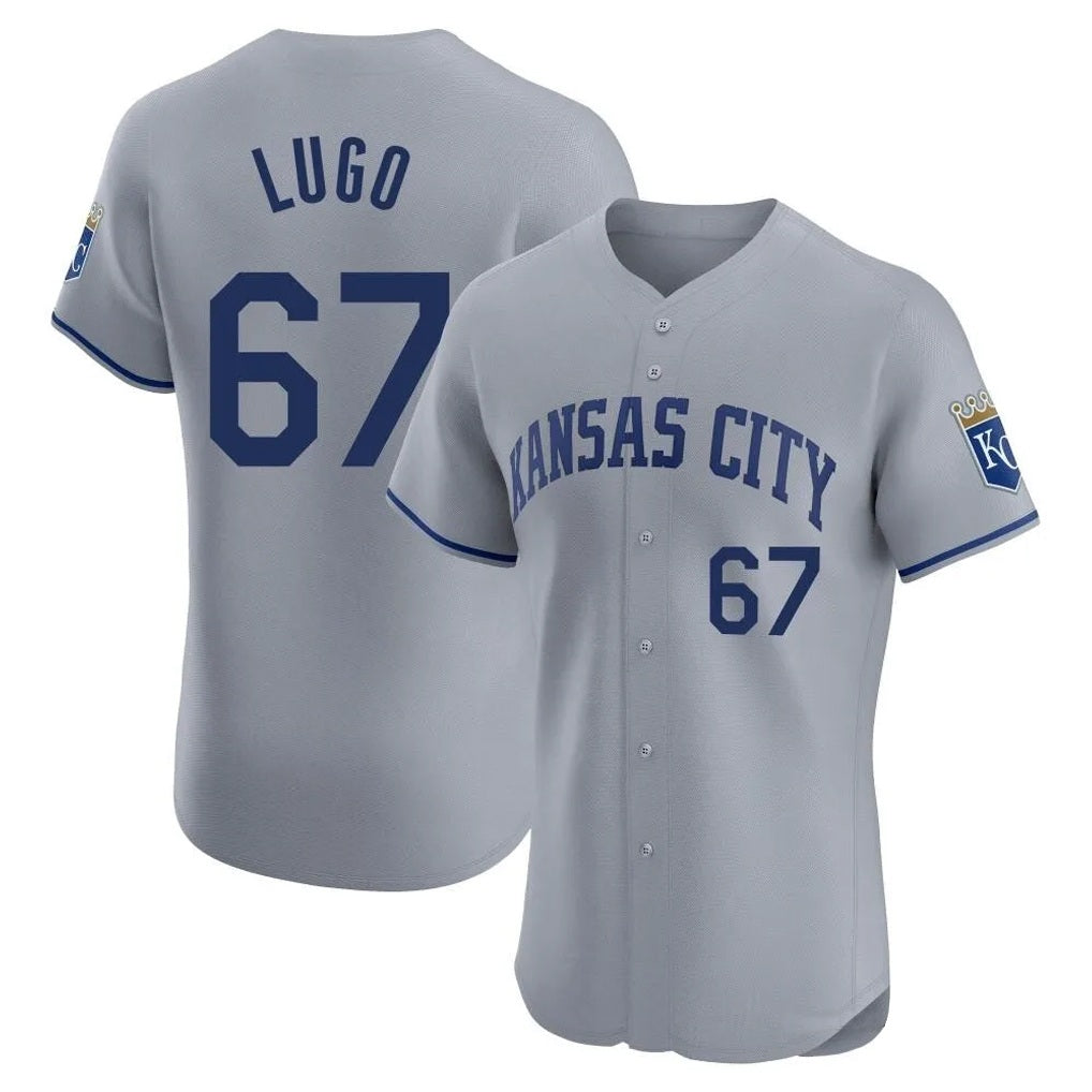 Kansas City Royals #67 Seth Lugo Player Gray HOLBERT Limited Elite Home Stitched Jerseys