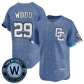 Washington Nationals #29 James Wood Blue HOLBERT 2025 City Connect Limited Stitched Jersey