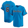 Miami Marlins #6 Otto Lopez Player Blue HOLBERT Home Limited Stitched Jerseys