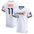 Houston Astros #11 Cam Smith Player White HOLBERT City Connect Limited Elite Home Stitched Jerseys