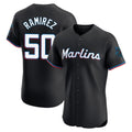 Miami Marlins #50 Agustin Ramirez Player Black HOLBERT Vapor Home Limited Elite Stitched Jerseys