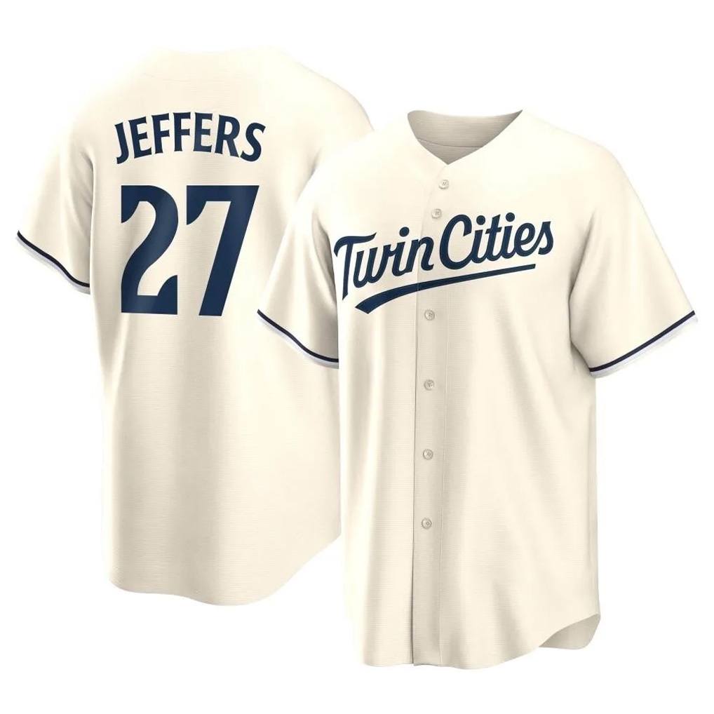 Minnesota Twins #27 Ryan Jeffers Player Cream HOLBERTGame Limited Home Stitched Jerseys