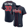 Atlanta Braves #30 Drake Baldwin Player Navy HOLBERT Limited Elite Home Game Stitched Jerseys