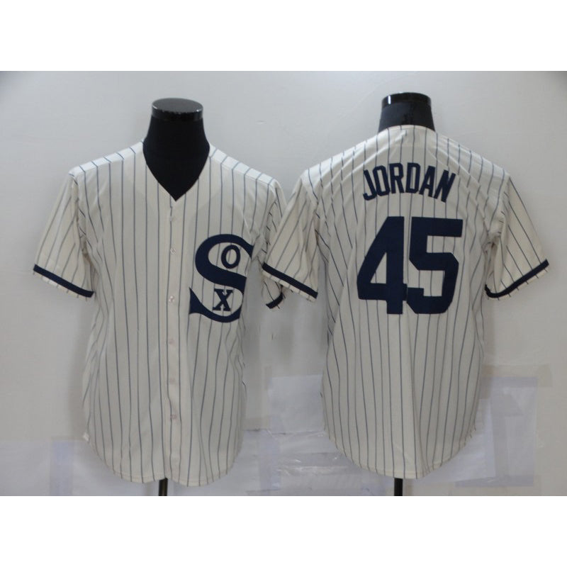 Chicago White Sox #45 Michael Jordan 2021 Cream Navy HOLBERT Field of Dreams Name Flex Base Stitched Jersey