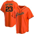 San Francisco Giants #23 Kris Bryant Orange HOLBERT Cool Base Jersey