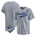 Los Angeles Dodgers Blank Player Gray HOLBERT Game Limited Home World Series Stitched Jerseys