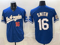 Los Angeles Dodgers #16 Will Smith Royal HOLBERT 2026 Gold Collection 9x & B2B Champs Patch Stitched Jersey