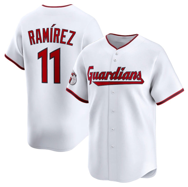 Cleveland Guardians #11 Jose Ramirez White HOLBERT Home Limited Stitched Jersey