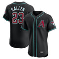 Arizona Diamondbacks #23 Zac Gallen Player Black HOLBERT Limited Elite Home Game Stitched Jerseys