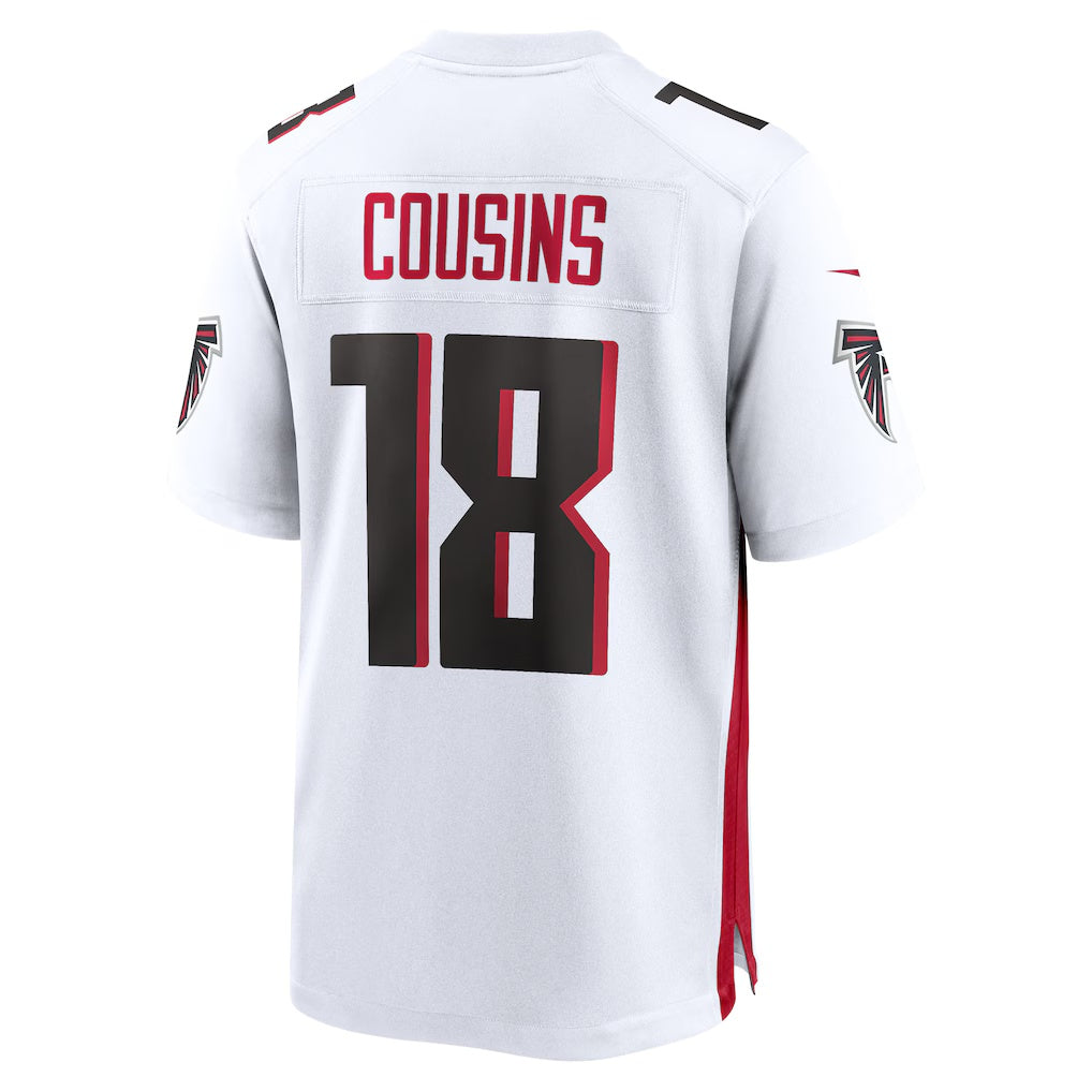 A.Falcons #18 Kirk Cousins White HOLBERT Game Player Jersey