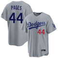 Los Angeles Dodgers #44 Andy Pages Player Gray HOLBERT Game Home Stitched Jerseys