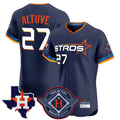 Houston Astros #27 Jose Altuve Player Navy HOLBERT City Connect Texas Patch Vapor Premier Limited Elite Home Stitched Jerseys