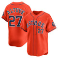Houston Astros #27 Jose Altuve Orange HOLBERT Alternate Limited Player Jersey
