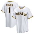Pittsburgh Pirates #1 Groom Home White HOLBERT Replica Jersey