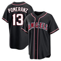 Los Angeles Angels #13 Drew Pomeranz Player Black HOLBERT Fashion Out Home Game Stitched Jerseys