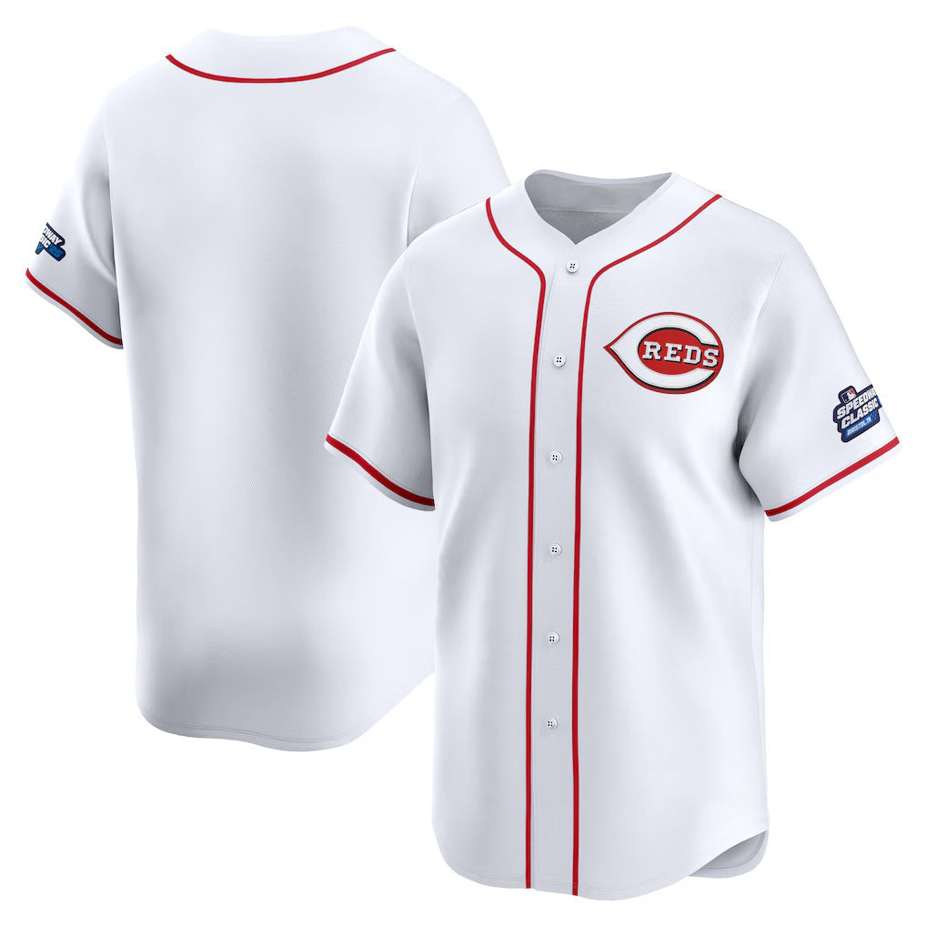 Cincinnati Reds White HOLBERT 2025 Speedway Classic Home Limited Jersey