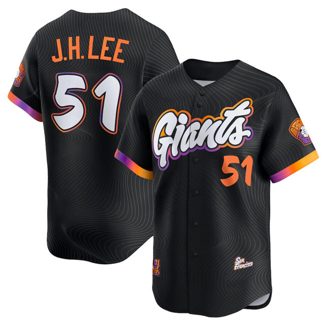 San Francisco Giants #51 Jung Hoo Lee Black HOLBERT Anthracite 2025 City Connect Limited Stitched Jersey