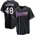 Texas Rangers #48 Jacob Degrom 2026 Black HOLBERT Out Fashion Jersey
