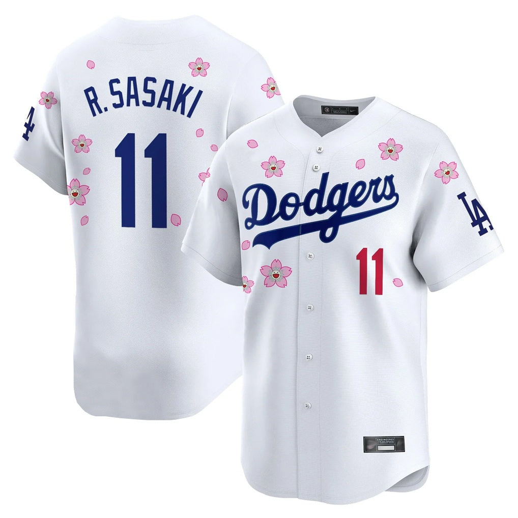 Los Angeles Dodgers #11 Roki Sasaki Player White HOLBERT Tokyo Series Vapor Premier Limited Stitched Jerseys