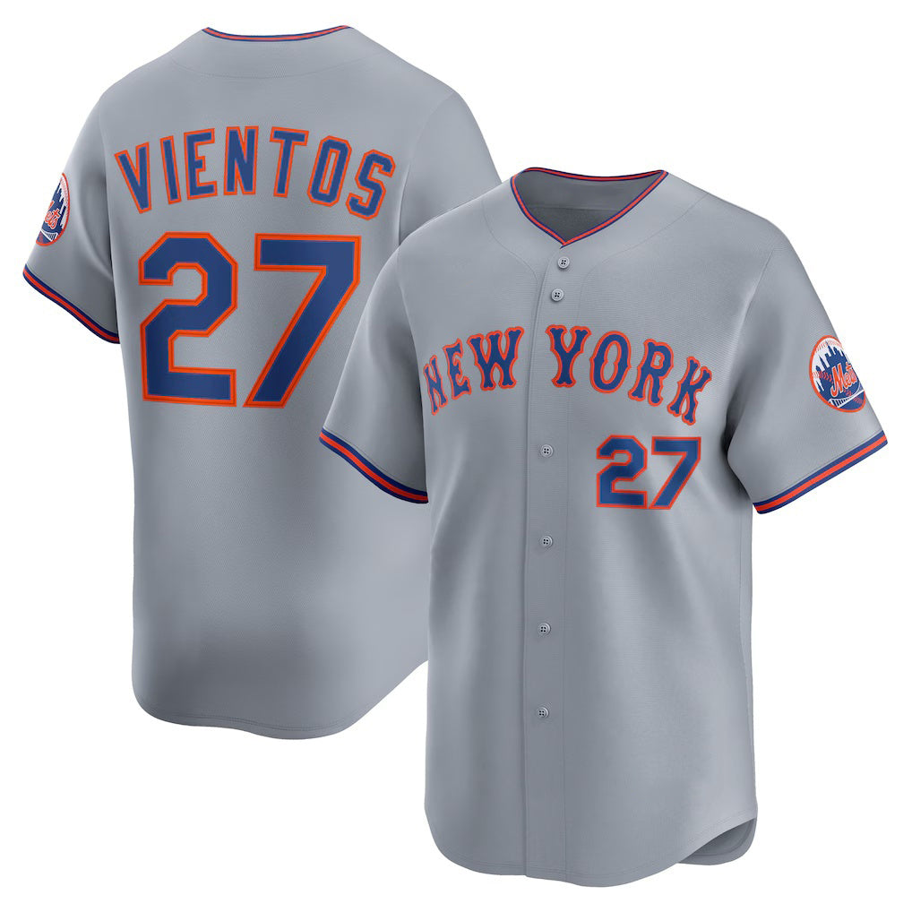 New York Mets #27 Mark Vientos Gray HOLBERT All-Star Limited Jersey