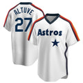 Houston Astros #27 Jose Altuve Player White HOLBERT Cooperstown Collection T-shirt Stitched Jerseys