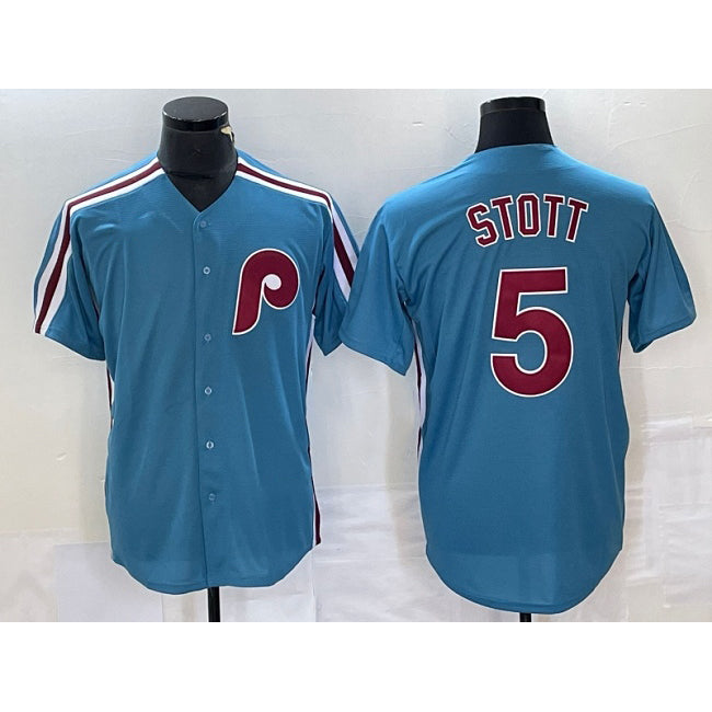 Philadelphia Phillies #5 Bryson Stott Blue HOLBERT Cool Base Stitched Jersey