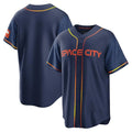 Houston Astros Blank Player Navy HOLBERT City Connect Home Game Stitched Jerseys