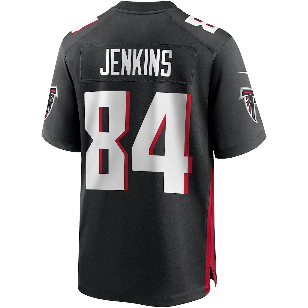 A.Falcons #84 Alfred Jenkins Black HOLBERT Game Retired Player Jersey
