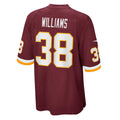 W.Football Team #38 Jonathan Williams Burgundy HOLBERT Game Jersey