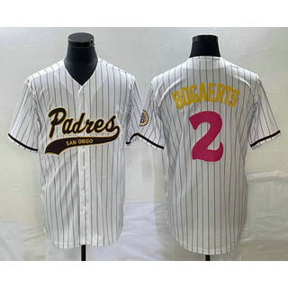 San Diego Padres #2 Xander Bogaerts White HOLBERT NEW 2023 City Connect Cool Base Stitched Jersey