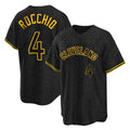 Cleveland Guardians #4 Brayan Rocchio Player Black HOLBERT Snake Skin City Home Game Stitched Jerseys