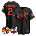 Baltimore Orioles #2 Gunnar Henderson Player Black HOLBERT 30th Anniversary of 2131 Home Game Stitched Jerseys
